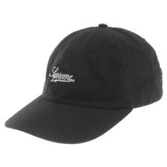 SUPREME (シュプリーム) 20AW Script Logos 6panel cap スクリプト ロゴ 6パネル キャップ 帽子 ブラック