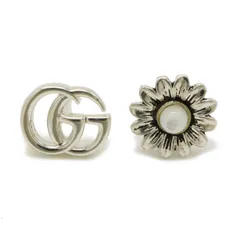 GUCCI グッチ マーモント ダブルG フラワー スタッドピアス GG