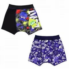 スプラトゥーン3 ボクサーパンツ 綿100 前閉じ プレミアム A柄 2枚組　110/120/130cm