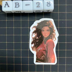 防水ステッカー　プリンセス　お姫様　イラスト　かわいい　装飾　シール　AB-28