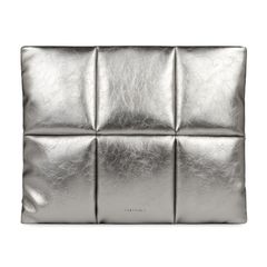 Comfyable Puffy ラップトップスリーブ 13 14インチ、パファーラップトップキャリングケース、MacBook Air M2 M1、MacBook Pro 13 14インチ、13 14インチ M4 M3 M2 M1 シルバー