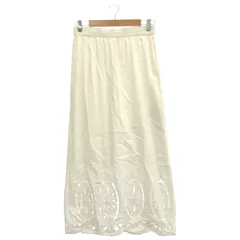 U by Spick&Span (ユーバイスピックアンドスパン) 23060212311010 スカララップレーススカート レディース ホワイト 38