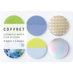 COFFRET (コフレ) | サークル (シフォンイエロー) | シール フィルムシール 貼ってはがせる ラッピング キングジム