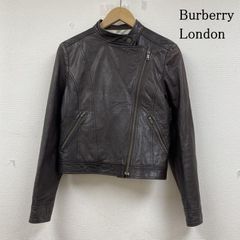 Burberry London バーバリーロンドン ジャケット、上着 レザージャケット キッズ ラムレザー 羊革 ダブル ライダース ジャケット ノバチェック 子供服 サイズ160A