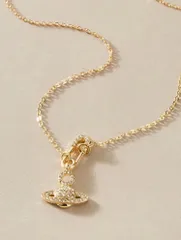 土星モチーフ ゴールドネックレス キラキラ 韓国