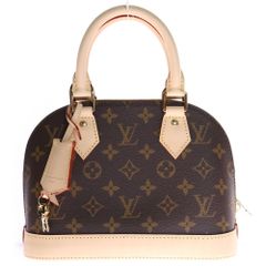 LOUIS VUITTON (ルイヴィトン) モノグラム アルマBB レザー2WAYハンドバッグ ショルダーバッグ ブラウン M46990