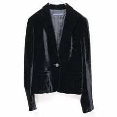 ラルフローレン RalphLauren ジャケット テーラード ベロア ブラック系 a853252n