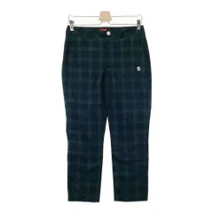 サイズ：M ROUGH&SWELL ラフアンドスウェル  シアサッカー パンツ チェック柄 グリーン系 [240101430098] ゴルフウェア レディース ストスト