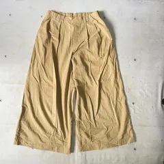 スタジオクリップ　クロップドパンツ　ワイドパンツ　2タック　　ベージュ