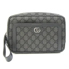 グッチ クラッチバッグ オフディア GGポーチ グレー 