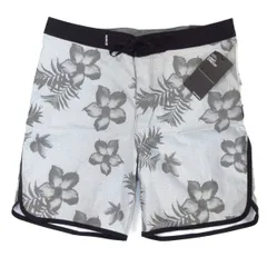 新品 Hurley ハーレー 花柄 RAY LIGHT STRETCH BOARD SHORTS 18 ボードショーツ サーフパンツ 水着 グレー