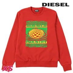 新品・未使用 ディーゼル DIESEL [XSサイズ] 長袖スウェットシャツ トレーナー メンズ グラフィックプリント レギュラーフィット S-GINN-K28
