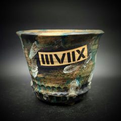 《限定モデル-正規品-》  Lプラス 『Mud Army -ターコイズブルー-』ミリタリー カモフラ 【MAB-L_2108】 IIIVIIX イーヴィックス 陶器鉢 植木鉢 観葉植物 多肉植物 アガベ 塊根植物 グラキリス 亀甲竜 エケベリア