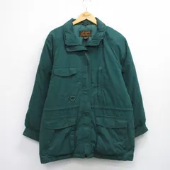古着 エディーバウアー 長袖 ダウン ジャケット レディース 90s ラグラン 大きいサイズ ロング丈 緑 グリーン 25oct06 中古 アウター ジャ