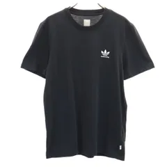 adidas Originals アディダスオリジナルス トレフォイルロゴ 半袖 skateboarding Tシャツ M ブラック メンズ 古着