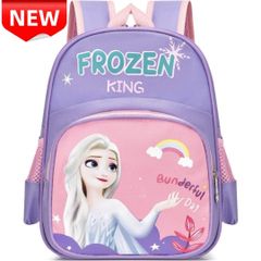✨新品✨ キッズリュック フローズン 子供用リュック アナと雪の女王 通園バッグ プリンセス バックパック 女の子 幼稚園バッグ 保育園バッグ 小学生 かわいい 紫 ピンク キッズ 軽量 大容量 撥水加工 通学バッグ プレゼント 入園祝い 入学祝い