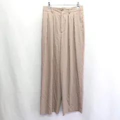 ◇ ⊇ BEAUTY&YOUTH UNITED ARROWS スラックスパンツ サイズL ブラウン レディース E  【1410100045136】