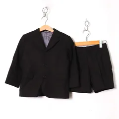 レミュー スーツ セットアップ ジャケット 半ズボン フォーマル キッズ 男の子用 110Aサイズ ブラック LES MUES 【中古】
