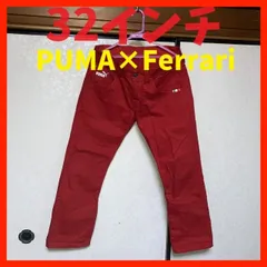 プーマ × フェラーリ デニム ジーンズ 赤 レッド 32インチのサムネイル
