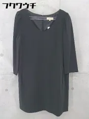 ◇ CROLLA クローラ バックジップ 七分袖 ミニ ワンピース サイズ38 ブラック レディース 【中古】 【1102160007512】のサムネイル