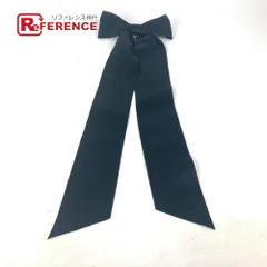 CHANEL シャネル バレッタ リボン りぼん ロング CC ココマーク ロゴ サテン ブラック