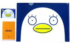 [중고] 잡화 엘리자베스 디자인 2 T 카드 + A4 클리어 파일 · RHODIA 메모장 세트 [은혼] 보유자 한정