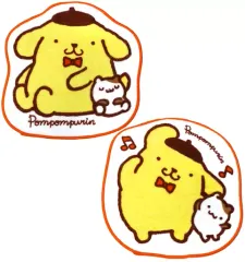 【中古】雑貨 9.ポムポムプリン ミニタオルセット(2枚セット) オレンジ 「サンリオ当りくじ ポムポムプリン当りくじ」