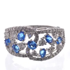 指輪 レディース リング アウイナイト プラチナ ダイヤモンド Pt950 刻印入り 鑑別書付き 日本製【アクセサリーマート/メルカリShops店】