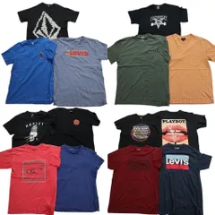古着卸 まとめ売り ブランドMIX 半袖Tシャツ 14枚セット (メンズ M ) プレイボーイ ヴァンズ リーバイス ディッキーズ トミー 古着 NB3738