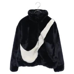 NIKE (ナイキ) スウォッシュ フェイクファー ジャケット ブラック DO3792-010のサムネイル