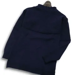 Oldderby Knitwear オールドダービーニットウェア 秋冬 ウール100％★ ニット セーター Sz.34 レディース 紺  ネイビー