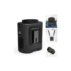 ベルトファン 腰掛け扇風機 4段階調節 13000RPM 超強風 最長22時間動作 首掛け 携帯扇風機 ポータブルファン 倉庫作業 登山/徒歩/工事現場/農作業/釣りなどアウトドア 屋外作業適用 両手解放 熱中症予防 (black) 1