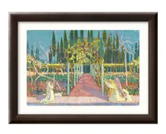 モーリス・ドニ、画家の妻マルタ・ドニの肖像、希少な画集より、新品高級額装付 カジュアル美術館＞版画集「愛」より9番 モーリス・ドニ 町田