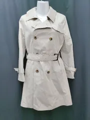 ◇ ◎ LES MUES レミュー シンプル 通勤 OL ロング 長袖 トレンチコート サイズM ベージュ レディース P  【1405090007875】