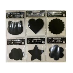 【2個セット】PILOT　BLACK FUSEN　黒いふせん　30枚