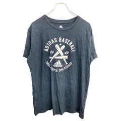 adidas 半袖 プリントTシャツ XLサイズ アディダス ジュニアサイズ ブラック 古着卸 アメリカ仕入 t2406-3805