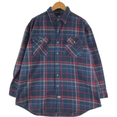 古着 ディッキーズ Dickies 長袖 フランネルチェックシャツ メンズXL相当/eaa533501