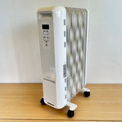 【美品】IRISOHYAMA アイリスオーヤマ オイルヒーター IWH2-1208M-W 2019年 ウェーブ型 1200W 8畳 暖房 生活家電 即日発送 ラクル家電館