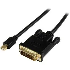【新品・3営業日で発送】STARTECH.COM 1.8m Mini DP - DVI アクティブケーブル ブラック MDP2DVIMM6BS(MDP2DVIMM6BS)