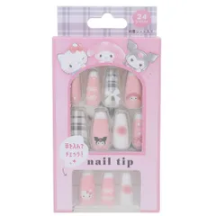 【メール便】サンリオキャラクターズ コスメ雑貨 サンリオネイルチップ PINK サンリオ カミオジャパン ネイルアート 付け爪 おしゃれ キャラクター グッズ 