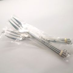 ◆未使用保管品◆Christfl【クリストフル】アリアゴールドリング　約16cｍ　ケーキフォーク２本セット　M225