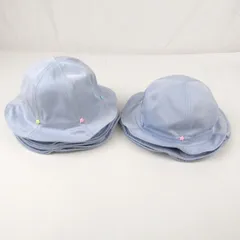 帽子 9点セット 未使用 ハット 星 ブルー 52-54cm まとめて 大量 まとめ売り キッズ 女の子用