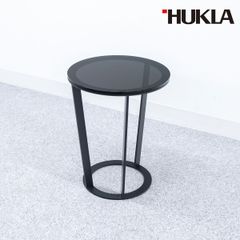 【中古品】HUKLA フクラ SLT528 black カストール コーヒー サイド テーブル ガラス天板 ブラック 定価13万【配送要確認】