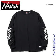 【新品】 ナンガ  エコハイブリッド SLV ロゴ ロングスリーブティー N2500-1L030A アウトドア ウェア トップス ユニセックス NANGA 袖ロゴ ロンT