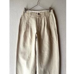 PWA / コットンリネン タックパンツ エクリュ (Lサイズ) - メルカリ