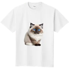 ヒマラヤン　猫デザインTシャツ　メンズ・レディース・キッズ
