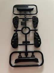 ミニ四駆　底摩擦フロントアンダーガード　(ブラック)