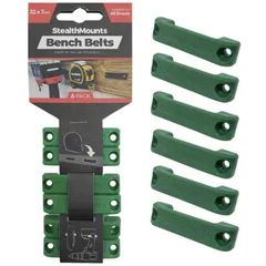 送料無料 【新品 未使用 未開梱】 STEALTHMOUNTS　ベンチベルト(6個入り) グリーン　BBGRN6