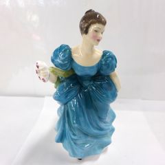 Cherchez la femme 陶器人形 置物 ブルー ドレス インテリア - メルカリ
