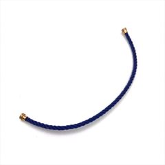 超美品 Fred フレッド フォース10 MM ミディアム ケーブル ブレスレット アクセサリー ブルー k5932